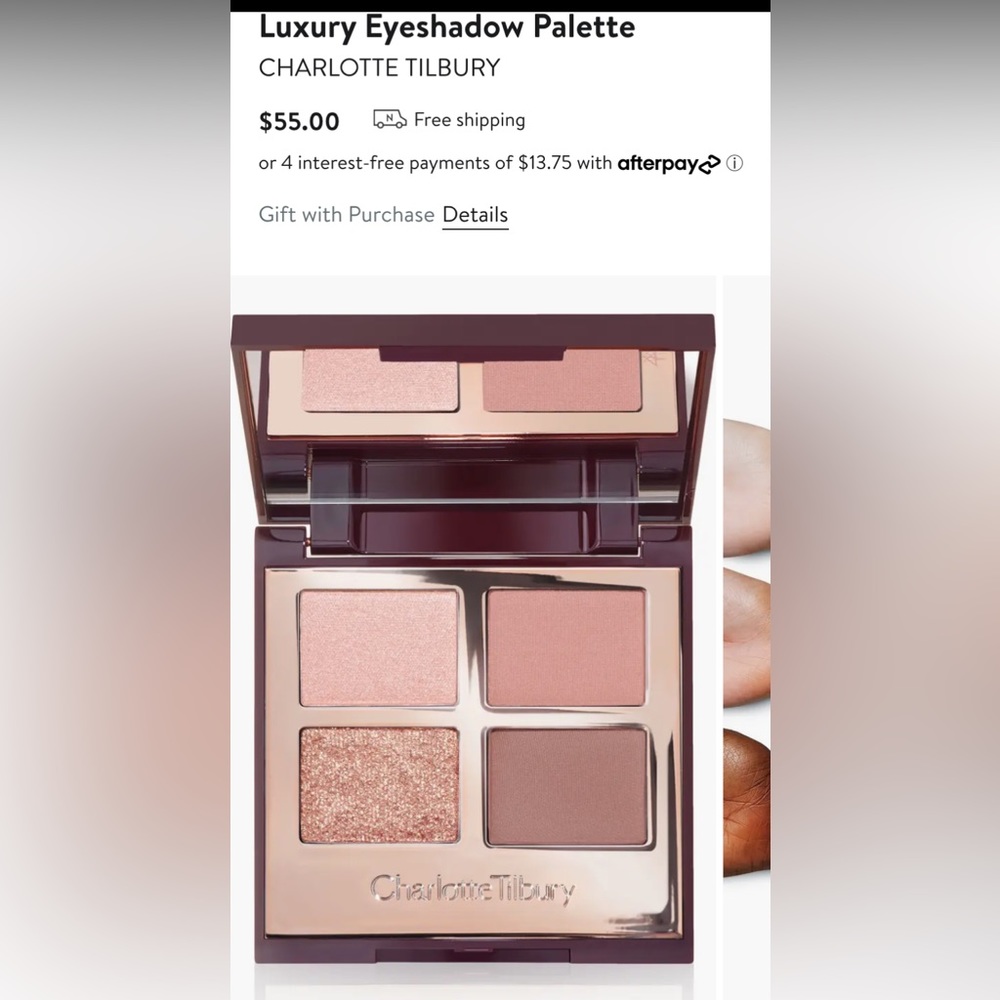 Charlotte Tilbury Pillow Talk Luxury Eye Palette- barely used